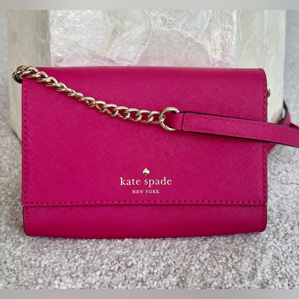 NWOT Kate Spade Cedar Street Cami Convertible hot pink Crossbody Bag